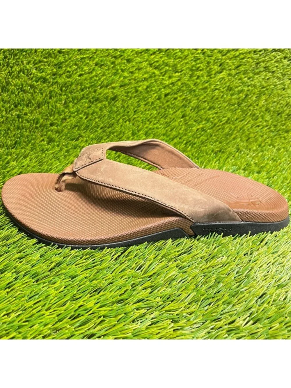Kuru Kala 2 Mens Size 10 Brown Beach Walking Outdoor Flip Flop Thong Sandals